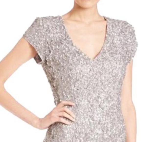 Parker Serena Beaded Cap Sleeve Dress - Picture 3 of 11